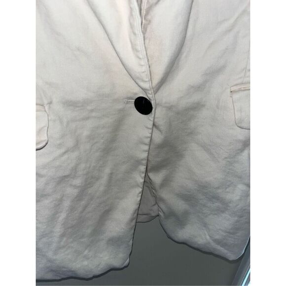 Maeve Anthropologie The Tessie Blazer by Maeve: Linen Edition White L $158 - Picture 4 of 7